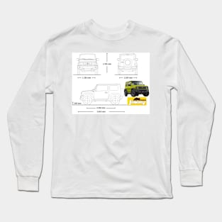 Suzuki Jimny Blueprint Long Sleeve T-Shirt